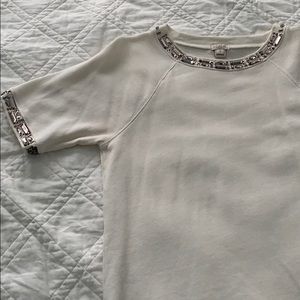 J. Crew Jeweled Collar Shirt